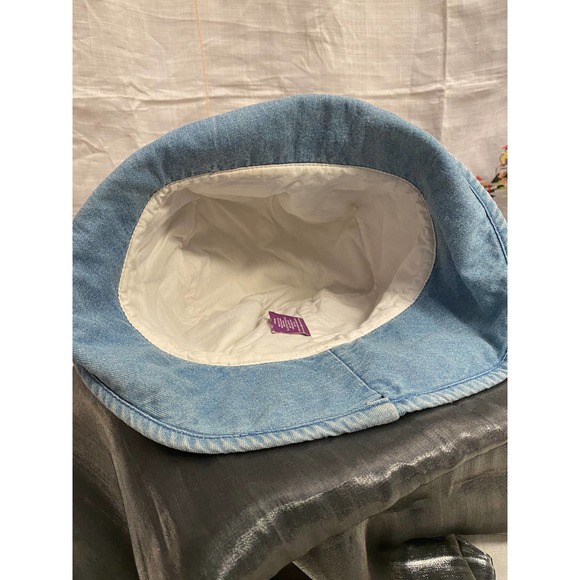 Disney,”Pooh”, Adult Denim Bucket Hat with embroidered Pooh and Tigger - Picture 9 of 12